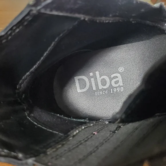 Diba Size 8.5 Booties Embroidered Black Suede Leather Rainbow Floral Western - Picture 10 of 11